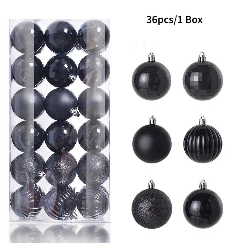 4CM Christmas Ball Decoration Hanging Xmas Tree Pendent Ornaments for Home Decor Navidad New Year 2026 Party Supplies Accessory