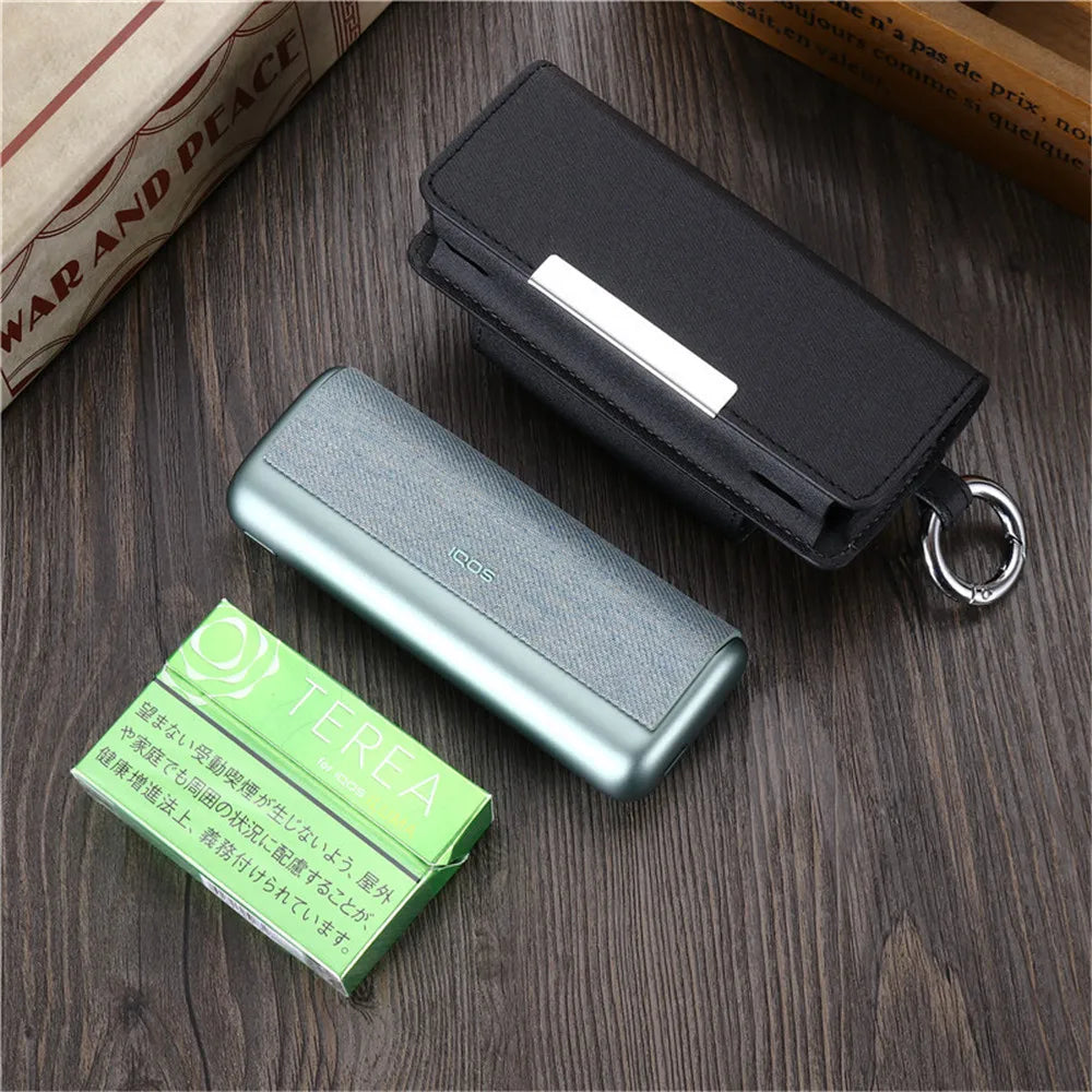 Chanchan 2-in-1-Ledertasche für IQOS ILUMA Prime, Etui für IQOS ILUMA Zigarettenschachtel, Schutztasche für ILUMA-Zubehör