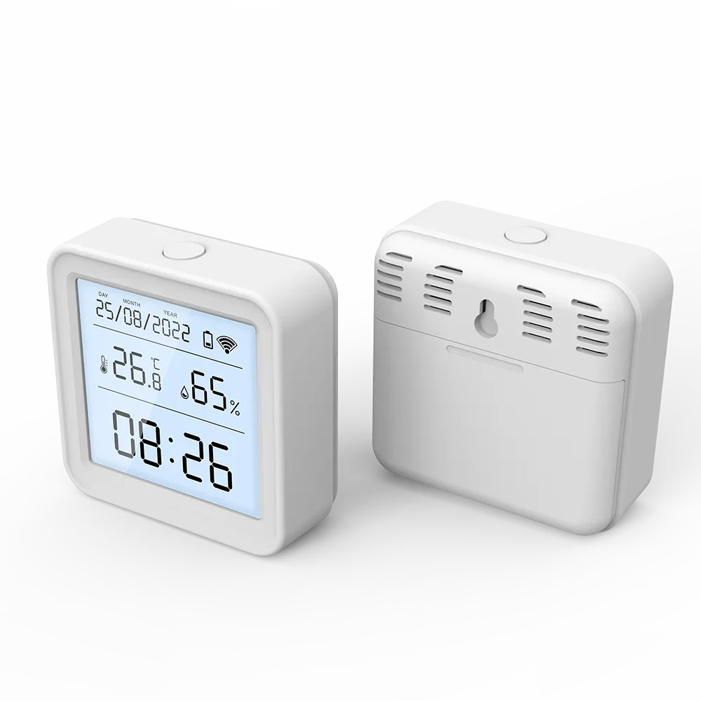Tuya Zigbee WiFi Temperatur- und Feuchtigkeitssensor Hygrometer Thermometer Detektor Smart Life Fernbedienung Unterstützung für Alexa Google Home
