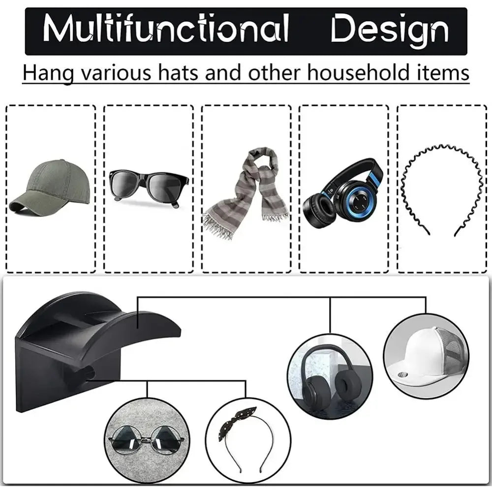 Boîte de rangement pour 2/4/8/10 casquettes de baseball, sans perçage, porte-casquettes portable, support pour casquettes et accessoires, organisateur de casquettes