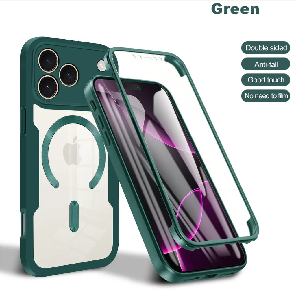 Full Body Protection Case For Apple iPhone 18 17 Pro Max Protective Cover With Screen Protector For Magsafe Wireless Charing