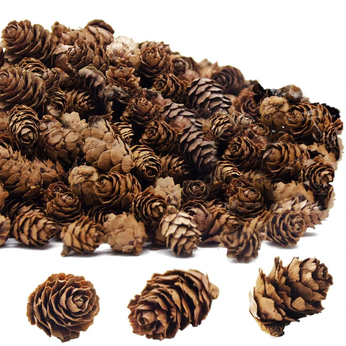 30/60pcs Artificial Plants Pinecone Christmas Tree Fillers Outdoor Wedding Garden Home Table Vase Scrapbook Wall DIY Decorations