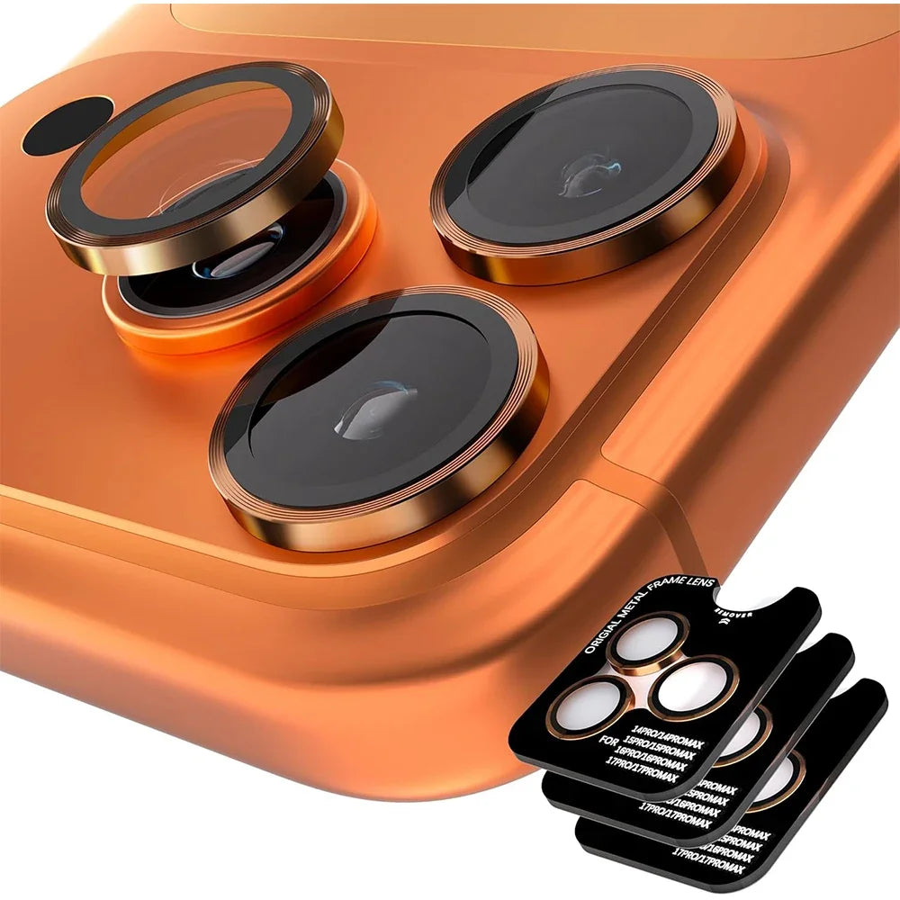 3Psc Camera Lens Protector Cover For iPhone 18 Pro Max 16 17 Pro Max 15 Plus 14 Plus 12 13 Mini Phone Protection Accessories