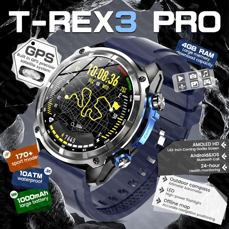 Smartwatch AMOLED da 1,43″ con GPS e chiamate Bluetooth