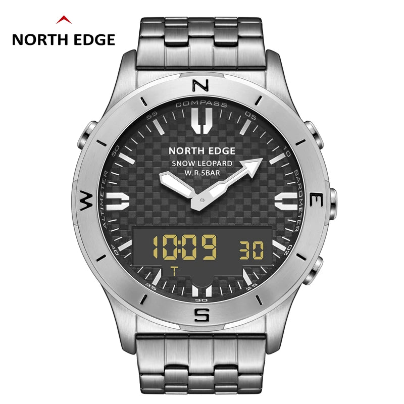 NORTH EDGE Outdoor Digital Watch with Altimeter and Compass