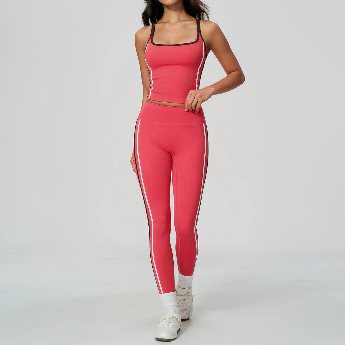 Ensemble yoga femme, 2 pièces, haut et legging
