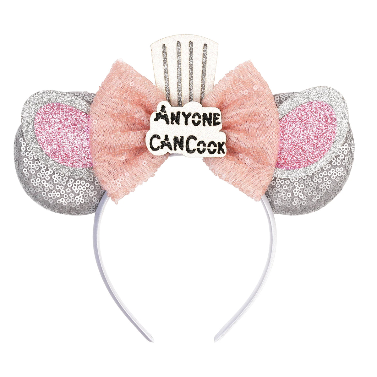 2026 New Style Sequin Ear Headband Sequin Bows Girl Adult Kids Halloween Party Cosplay Hair Accessories Princess Hairband