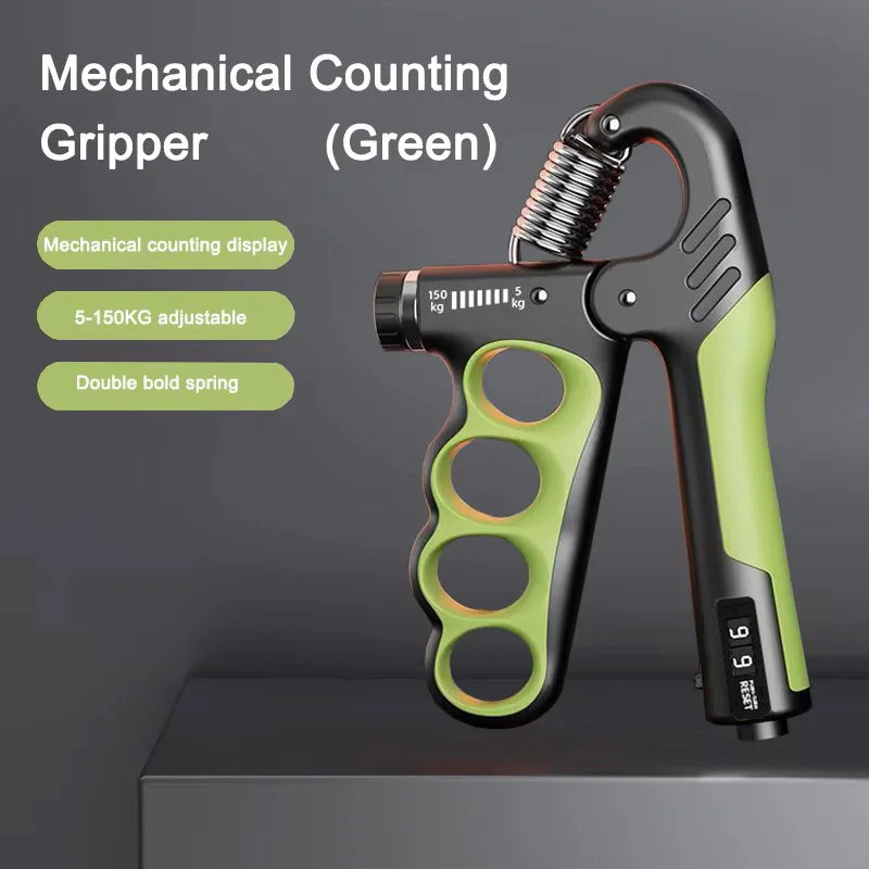 Adjustable Hand Grip Strengthener with Counter