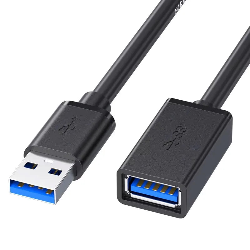 Cable de extensión USB de 0,5/1/2/3/5 m, cable de datos USB 3.0 para portátil, TV, SSD, USB 3.0, conector macho a hembra para ordenador, cámara e impresora