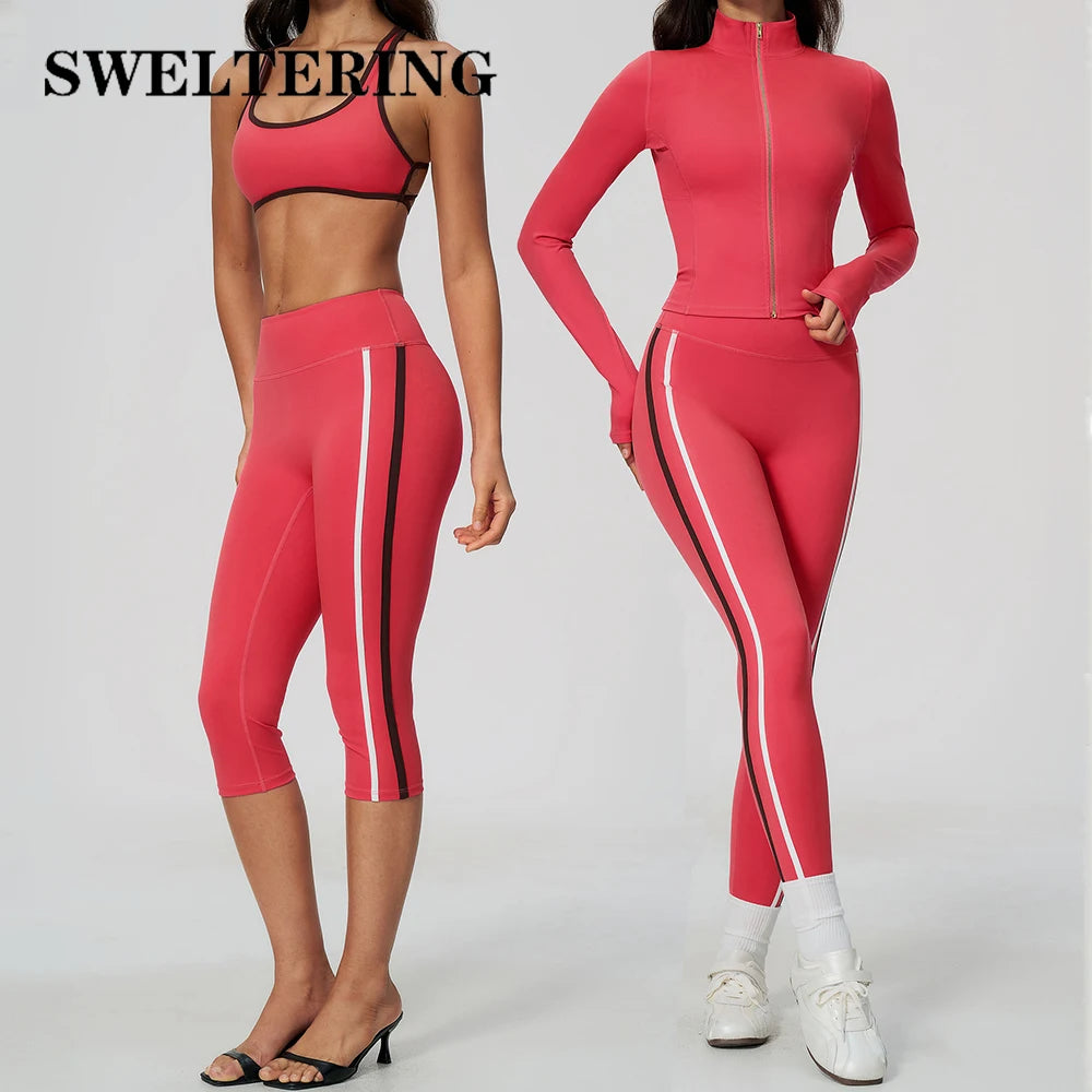 Ensemble yoga femme, 2 pièces, haut et legging