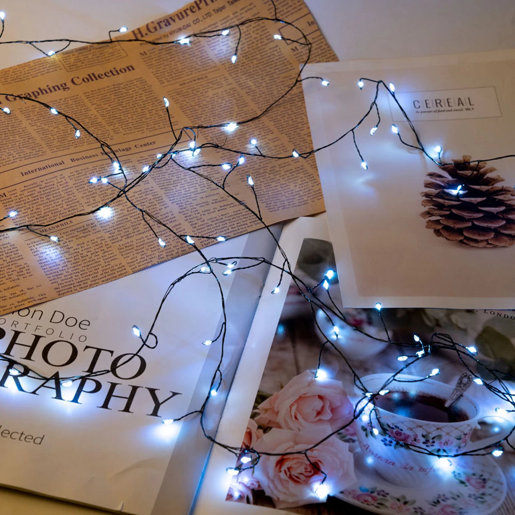 50M-100M Cluster String Lights Firecracker Fairy Lights Christmas Tree Lamps For New Year Garden Party Christmas Decoration