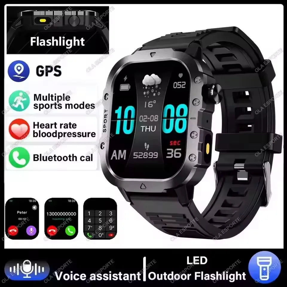 AMOLED Outdoor Smartwatch with Bluetooth Calling
