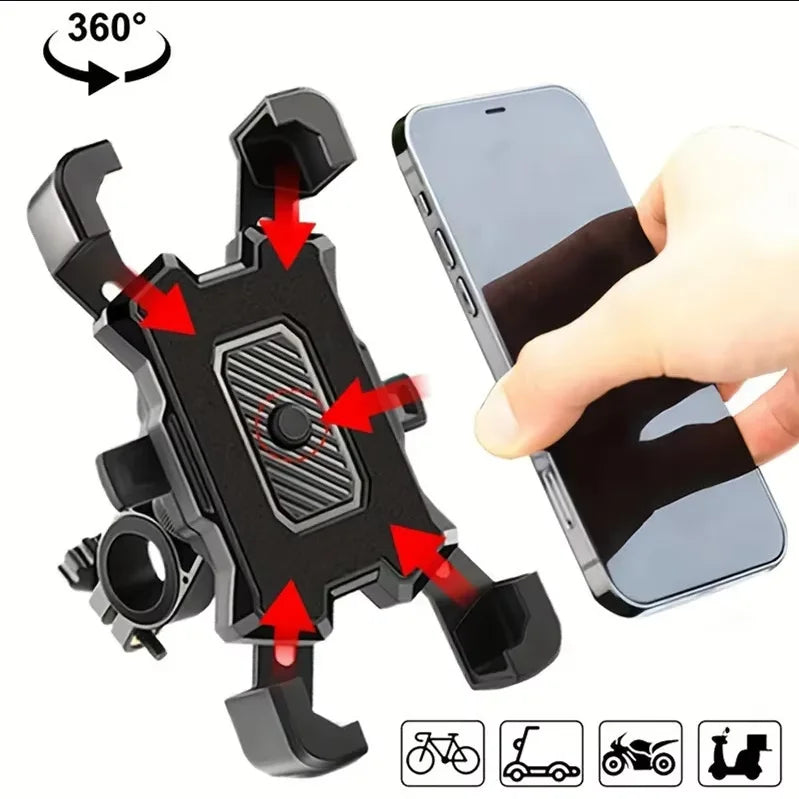 Support de téléphone pour vélo, accessoires pour vélo et moto, support réglable pivotant à 360°, pince pour GPS, accessoires pour vélo de route et VTT, sports