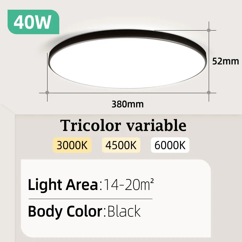 Plafonnier LED, suspension, panneau lumineux IP44 étanche pour salle de bains, éclairage intérieur pour chambre et salon, luminaire
