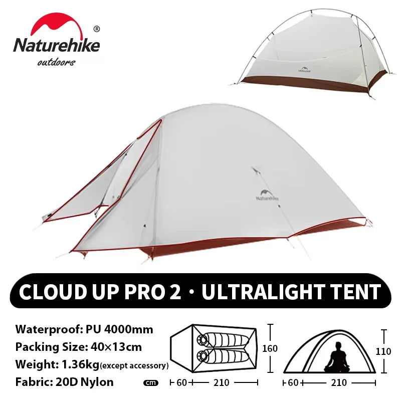 Tenda da trekking Naturehike Cloud Up per 2 persone