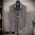 Atutumn and Winter New Men's Sweater Cardigan Knitting Vest Dailywear Warmth Thickened Zipper Jacket Waistcoat Male Streetwear