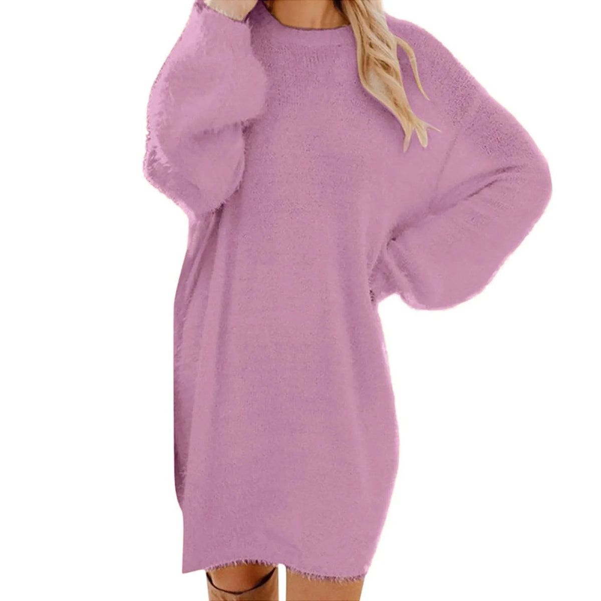 Abito maglione da donna a maniche lunghe