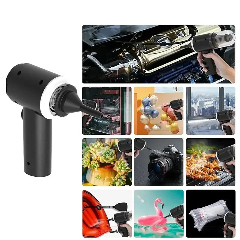 9000Pa kabelloser Autostaubsauger, USB-aufladbar, 1200 mAh, tragbares Reinigungsgerät, Mini-Nass- und Trockensauger für den Haushalt