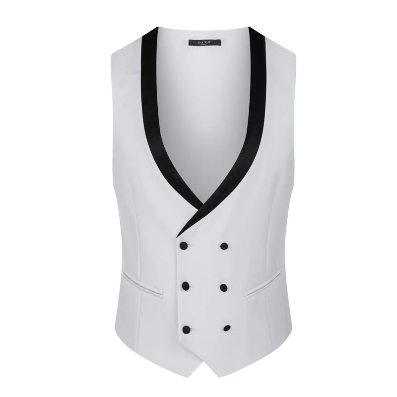 2024 High-grade Light Luxury Men's 3-Piece Suit Set, Wedding, Host, Banquet, Performance, and Party Blazer with Pants and Vest, S-3XL