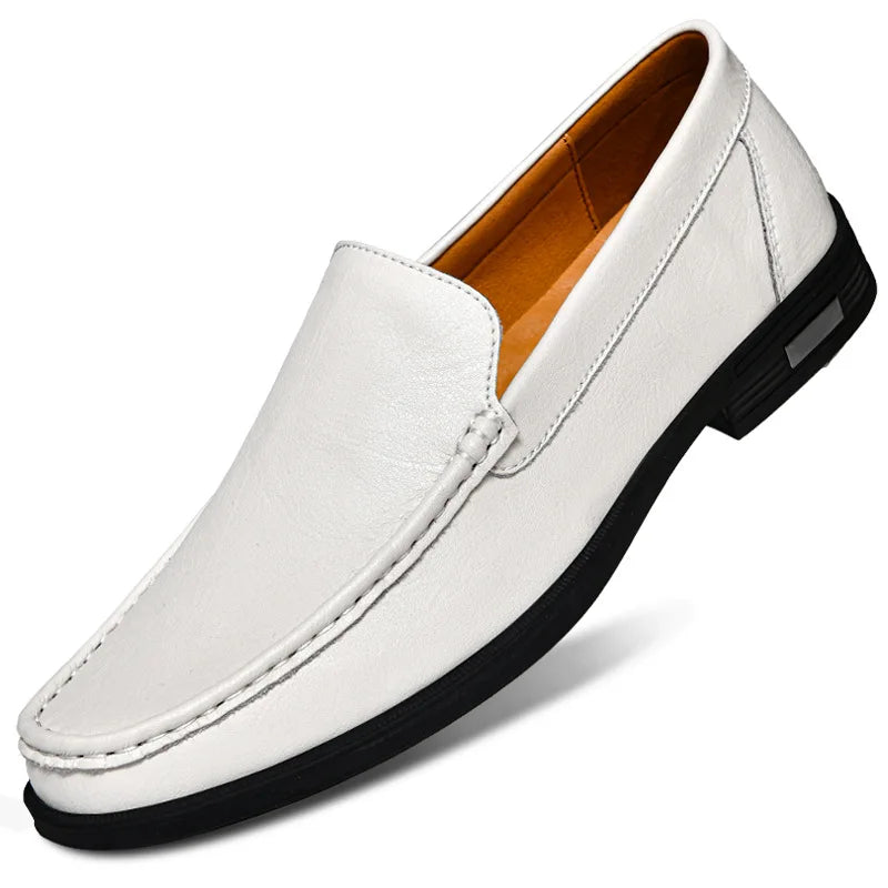 Leder Herrenschuhe Slipper Büro Business Schuhe Hochzeit Party Herren Anzugschuhe Atmungsaktiv Fahren Bequeme Slipper Mokassins