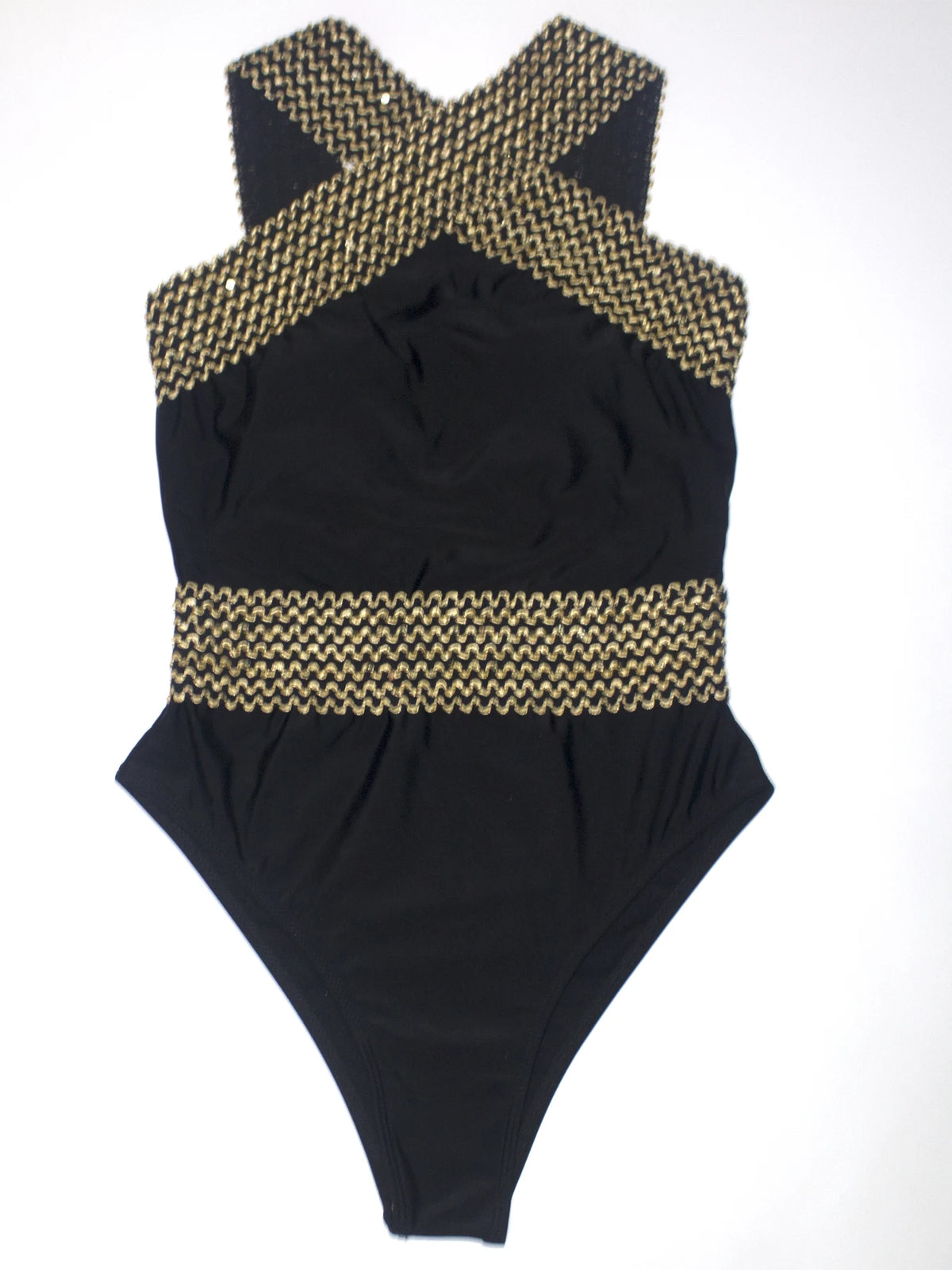 Damen-Badeanzug mit Neckholder und überkreuzten Trägern, einteilig, verstellbar, figurformend, modisch und bequem, für verschiedene Figurtypen
