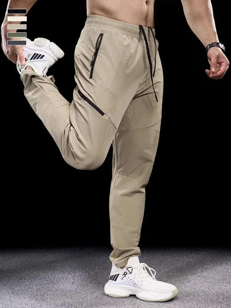 Pantaloni sportivi LJCYWP uomo con tasche zip