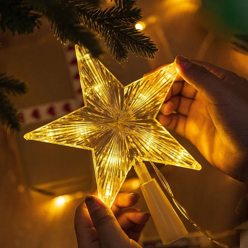 Étoile LED pour sapin de Noël