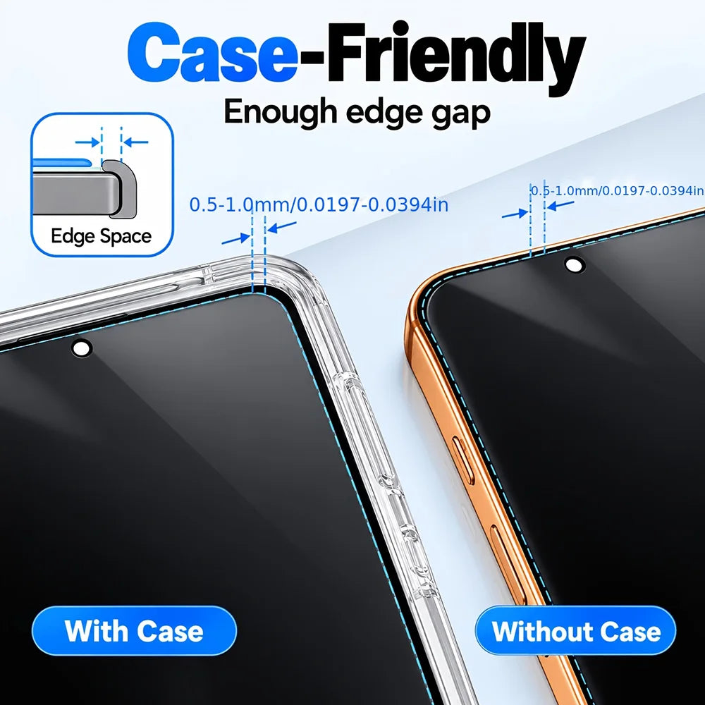 3PCS Automatic Dust Removal Privacy Screen Protector for iPhone 18 Pro Max / 18 Pro / 17 Pro Max Anti-Spy Protective Film iPhone 17 Pro 16 15 Pro Max Full Cover Tempered Glass