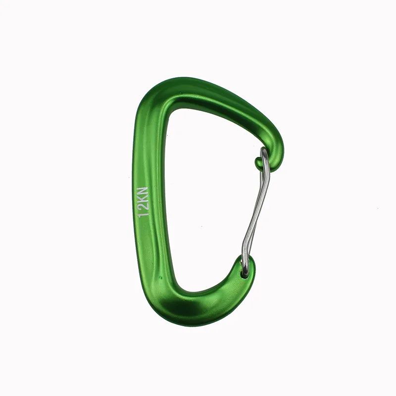 D-Shaped Aluminum Carabiner for Outdoor Gear