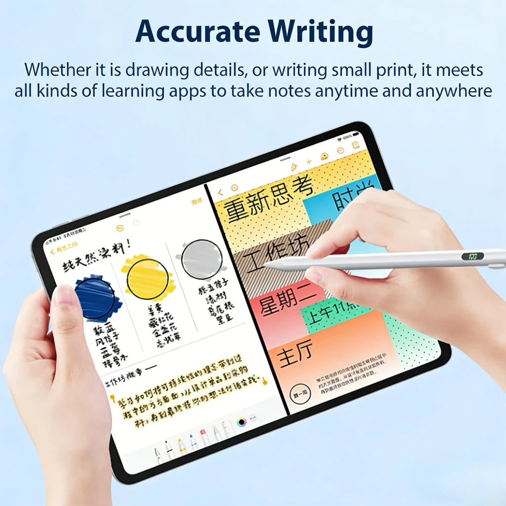 Stylus Pen for Apple Pencil LED Power Indicators Palm Rejection Touch Pencil for IPad From 2018 to 2025 Years