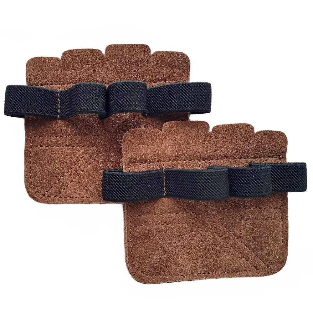 Cowhide Weightlifting Grip Pads, 1 Pair