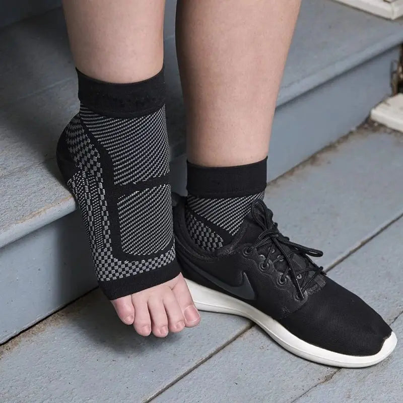 1 paire de chevillères de sport, manchon de compression, chaussette pour fasciite plantaire, tendinite d'Achille, douleurs articulaires, gonflement, éperon calcanéen