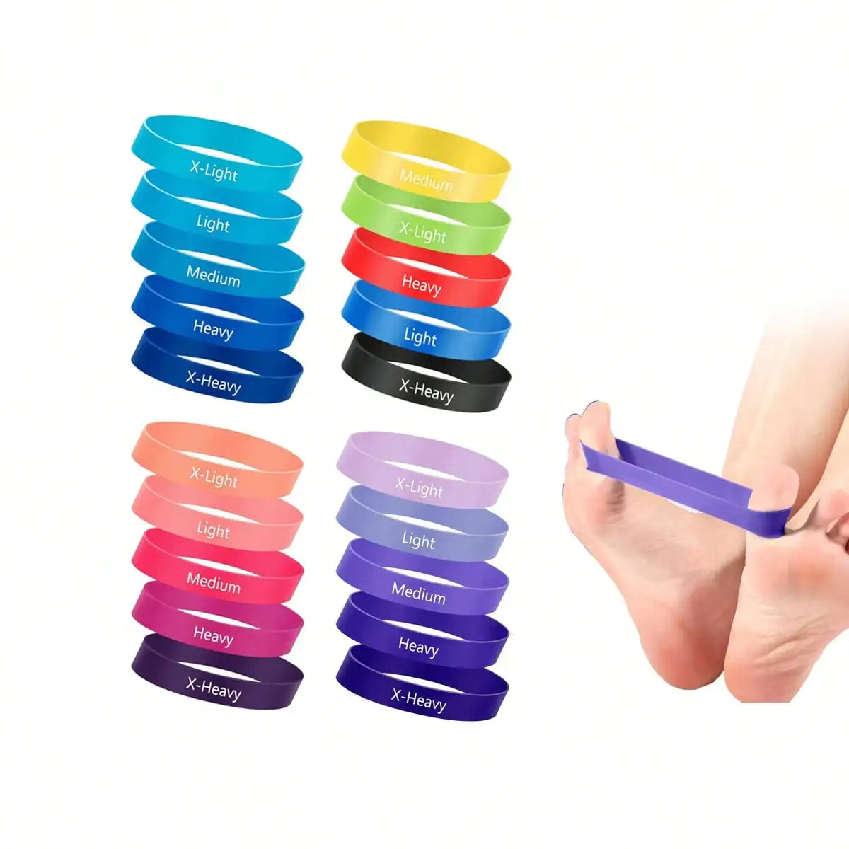 Resistance Bands for Toe, Finger and Hand Exercises