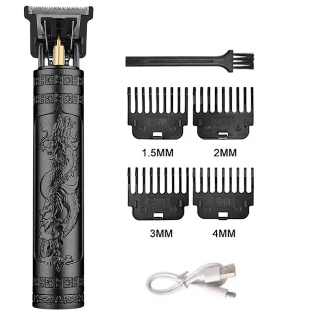 Rechargeable USB Hair Clipper with Stainless-Steel Blades