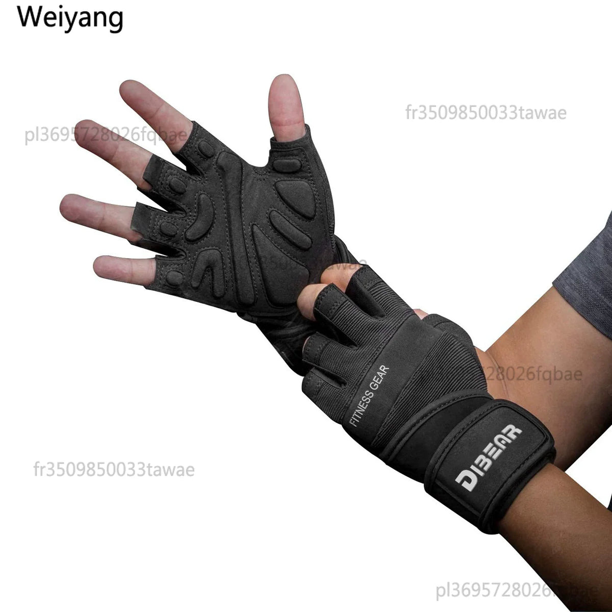 Weightlifting Gloves with Wrist Support for Gym Training