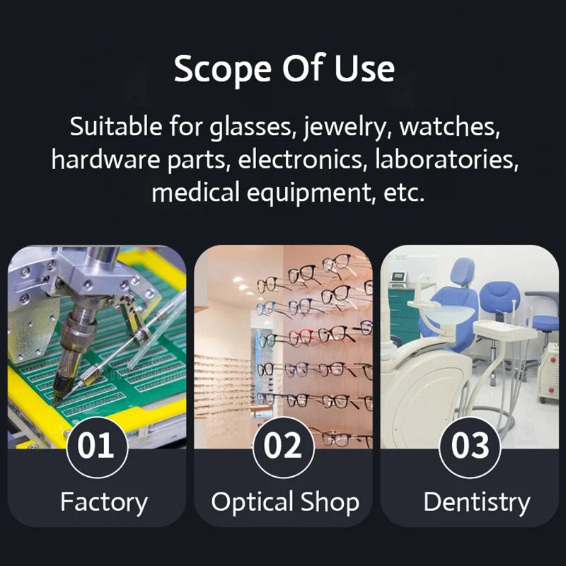Bac à ultrasons numérique pour bijoux, pièces, lunettes, matériel de manucure, pierres, outils de coupe, instruments dentaires et rasoirs – Machine de nettoyage à ultrasons