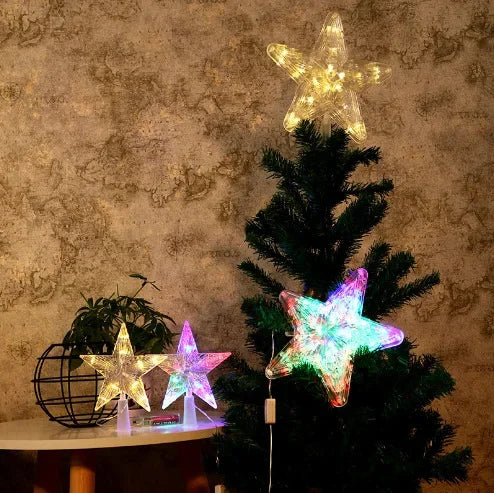 Étoile LED pour sapin de Noël