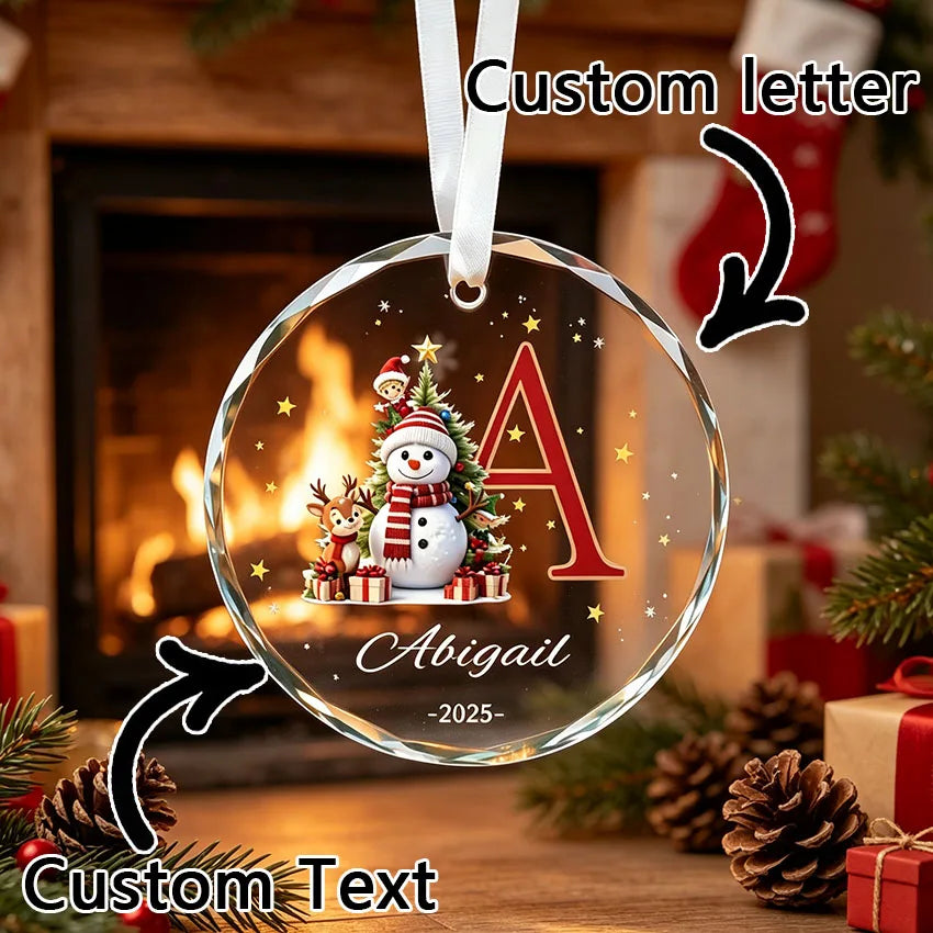 Adornos navideños personalizados, colgantes navideños personalizables con letras y nombres, decoraciones colgantes para el árbol de Navidad, regalos navideños significativos para familiares y amigos, y una forma de preservar la hermosa Navidad