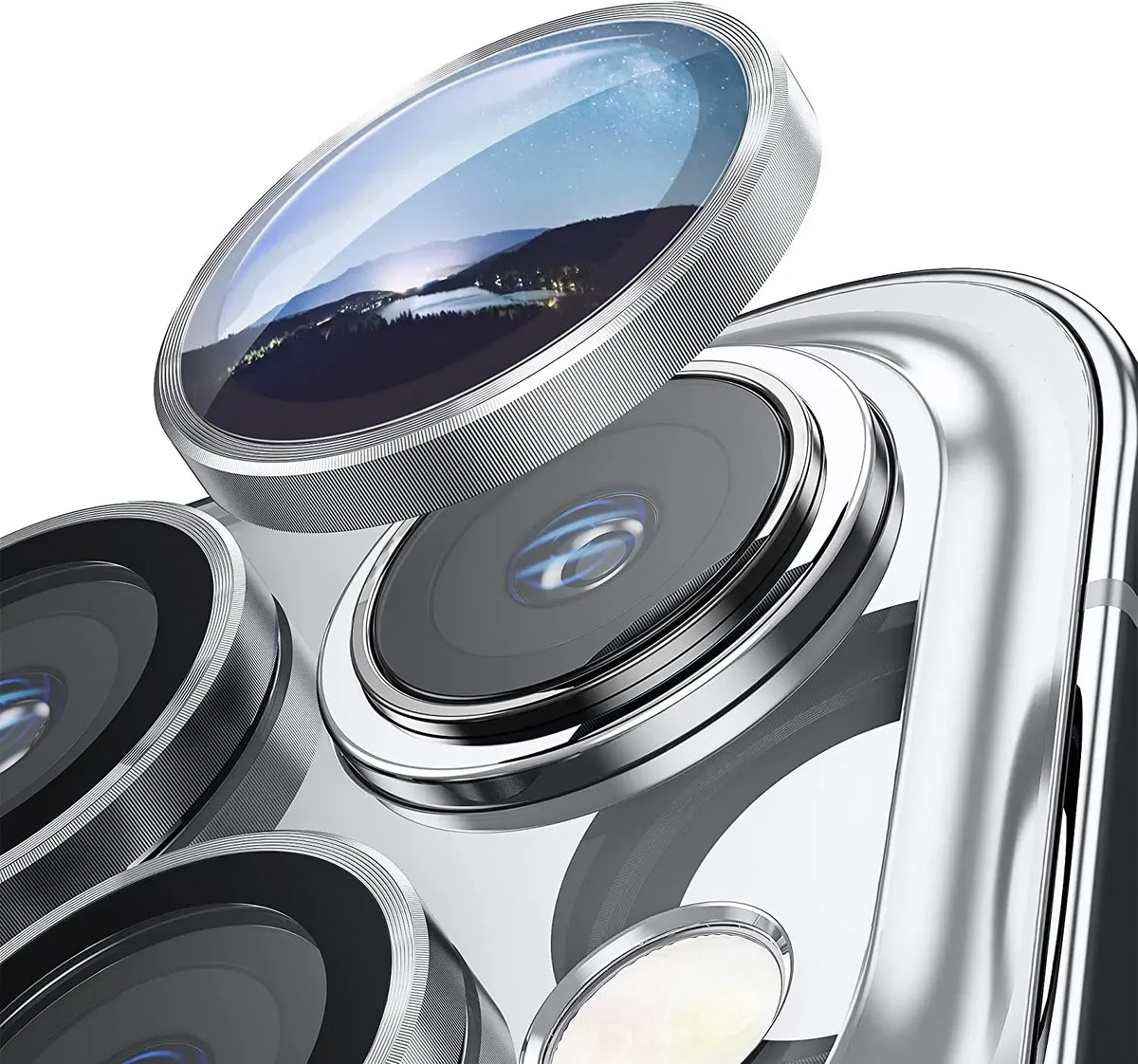 2-3Pcs Deep Purple Camera Lens Protector For IPhone 18 17 16 Pro Max 14Pro IPhone 15 14 Plus Glass Protection Film Accessory