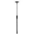 Outil de mesure pour bois de chauffage réglable, tige de mesure magnétique à manche télescopique se fixant au guide-chaîne d’une tronçonneuse