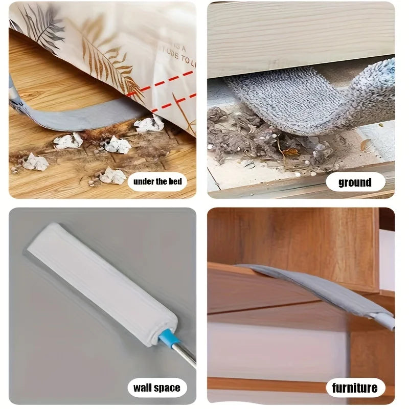 Washable Under-Bed Duster Extendable Crevice Cleaning Brush for Sofas,Beds & Furniture Durable Soft Bristles for Efficient Home