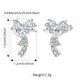 Bird motif stud earrings