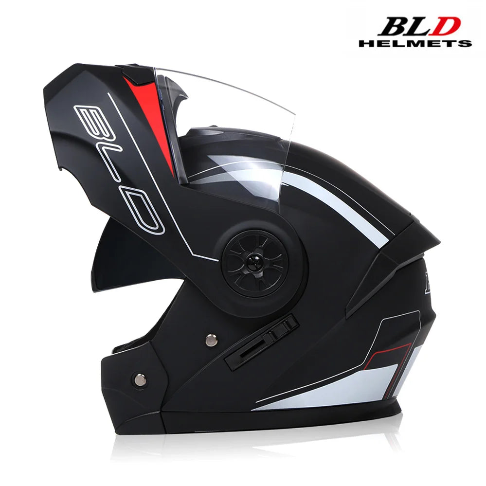Modular Double Sun Visor Mtorcycle Helmet Men Women Classic Flip Up Riding DOT ECE Approved Racing Protective Casco Capatece