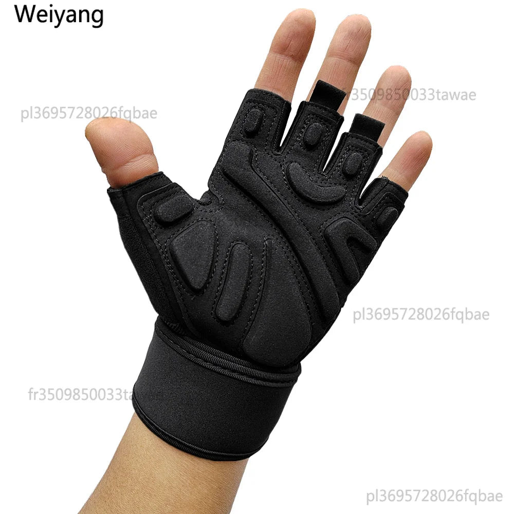 Weightlifting Gloves with Wrist Support for Gym Training