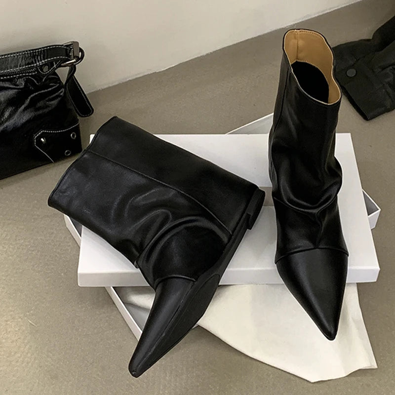 Stivaletti donna Liyke effetto suede con rialzo interno