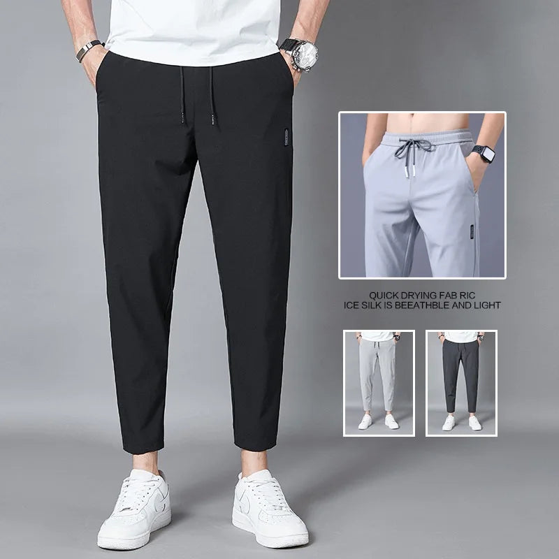 Pantaloni jogger uomo casual con coulisse