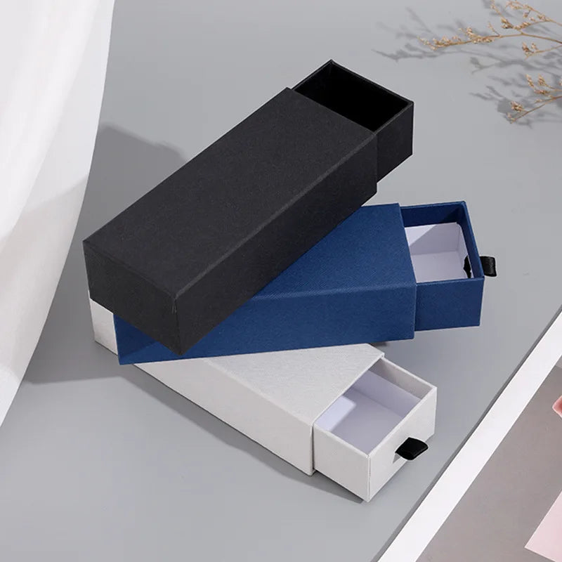 12pcs Drawer Gift Boxes For Wedding Birthday Christmas Party Necklace Watch Jewelry Gifts Packaging Box