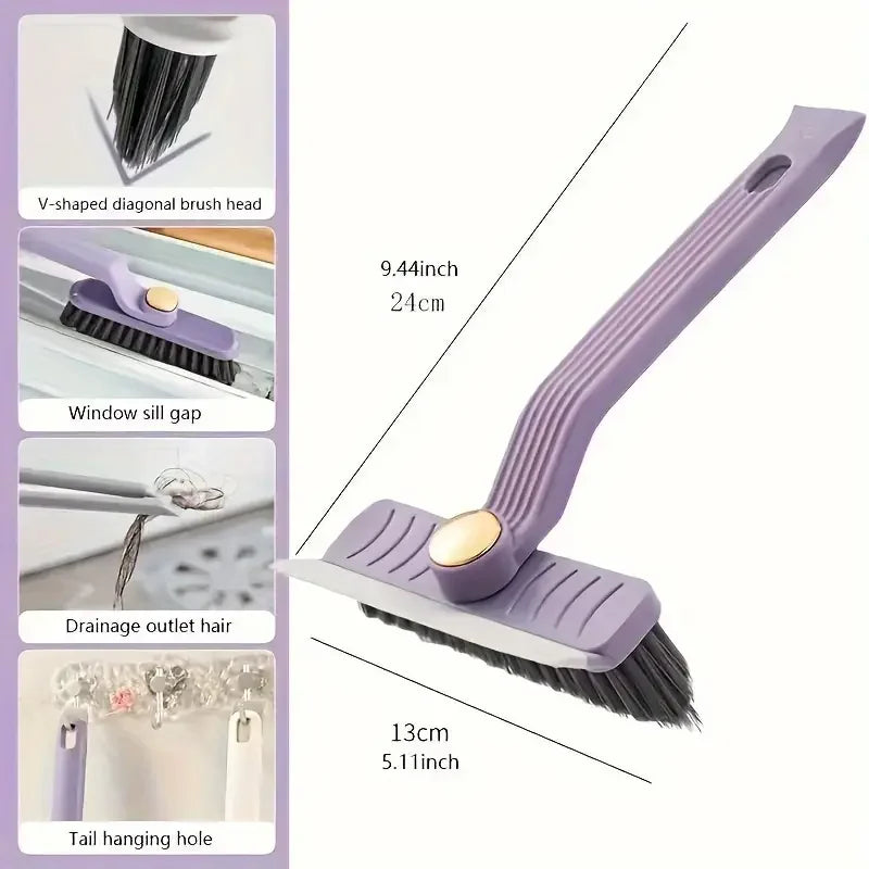 Spazzola 4 in 1 per fughe e superfici del bagno