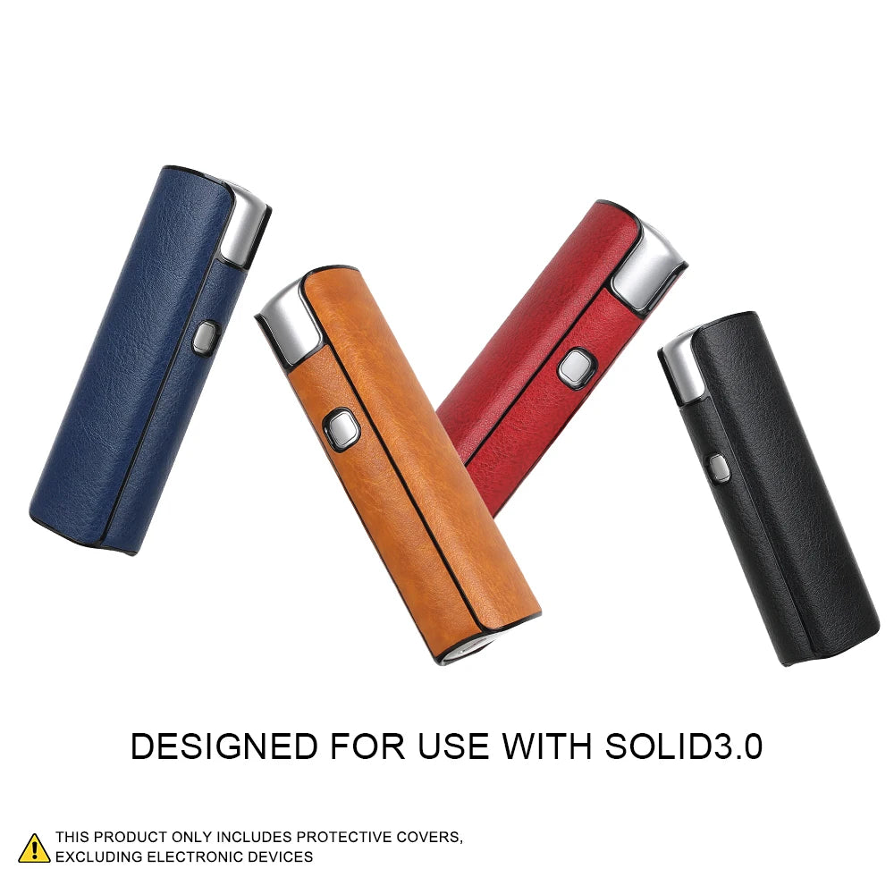 Funda protectora de piel sintética (PU) adecuada para LiL SOLID 3.0, con una textura moderna para proteger los accesorios de cigarrillos electrónicos