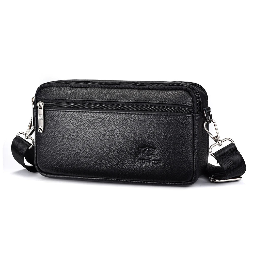 Men’s Genuine Leather Crossbody Bag